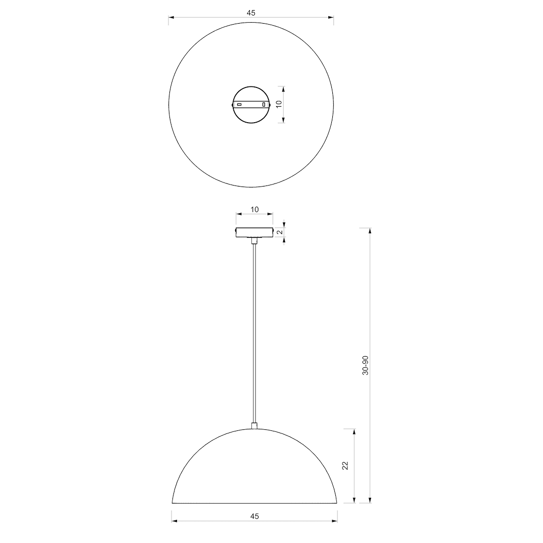 Pendul Milagro Beta White & Gold MLP7974
